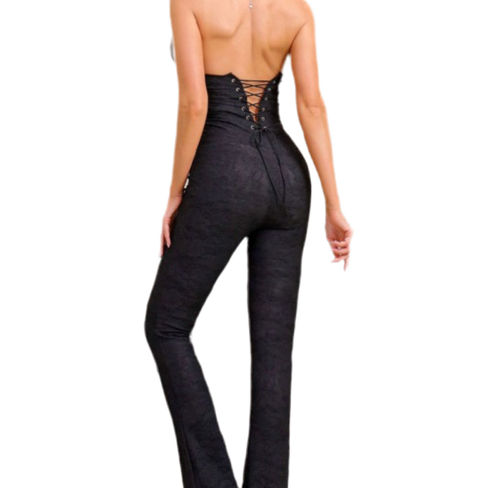 
                  
                    Black halter jumpsuit 
                  
                