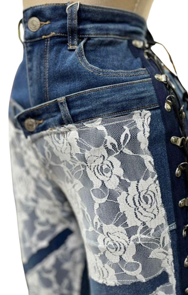 
                  
                    Lace Denim
                  
                