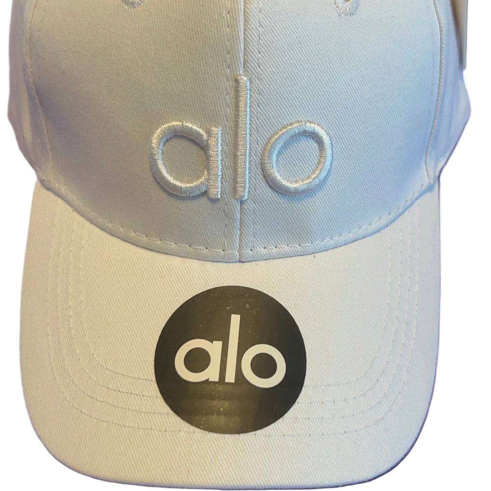 White unisex alo hat
