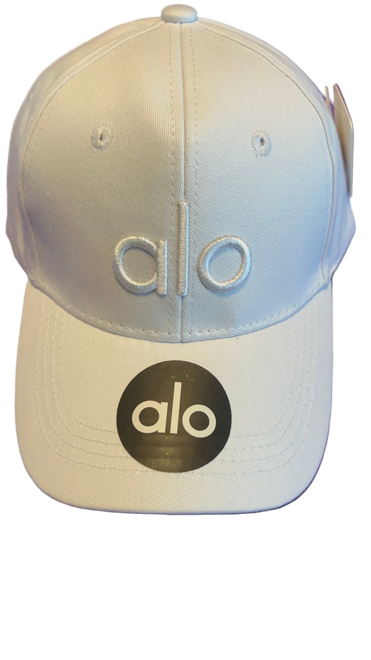 White unisex alo hat