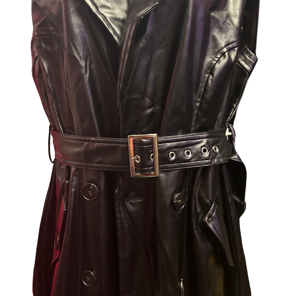 
                  
                    Faux Black Leather Vest
                  
                