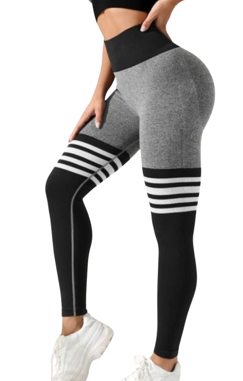 Striped Butt Lifting Workout Leggings