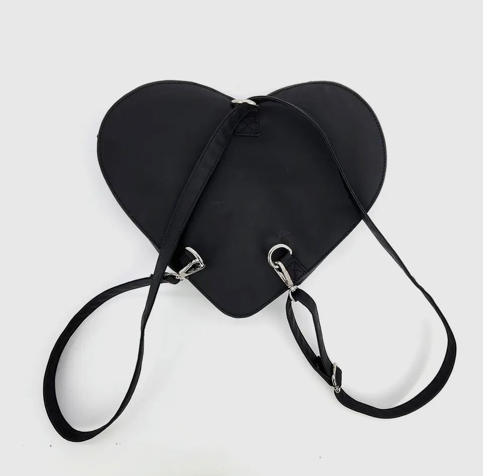 Glow in the Dark Heart Shape Frankenstein and Bride Dual Purse