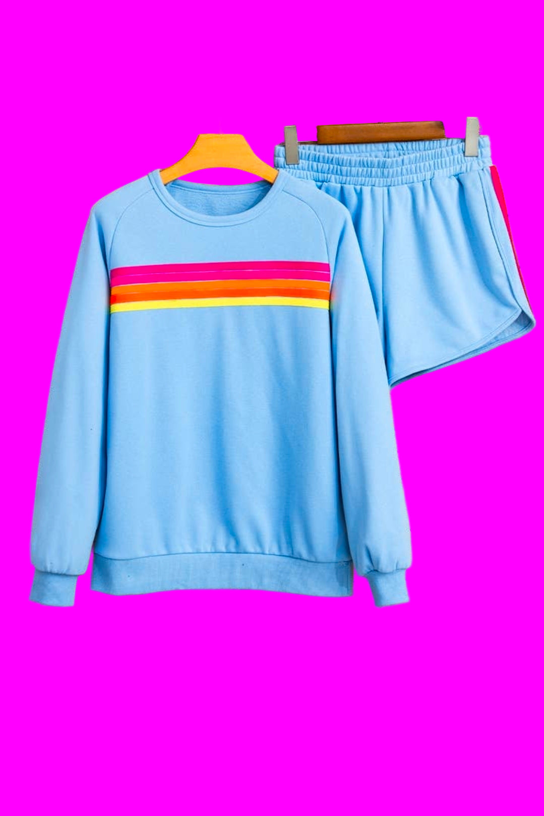 blue cozy matching lounge sets
